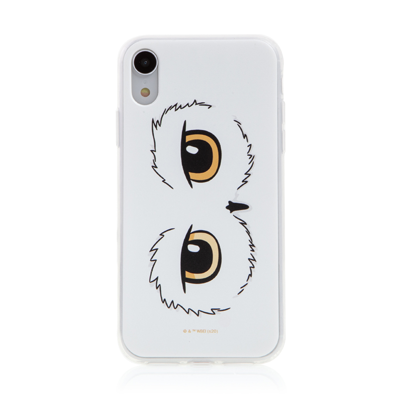 Kryt Harry Potter pro Apple iPhone Xr - gumový - oči sovy Hedviky - průhledný; WPCHARRY12919
