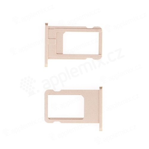 Rámeček / šuplík na Nano SIM pro Apple iPhone 6 - zlatý (gold) - kvalita A+