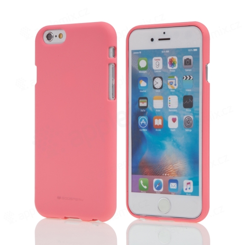 Kryt MERCURY Soft feeling pro Apple iPhone 6 / 6S - gumový - růžový