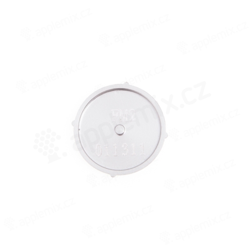 Stredové tlačidlo pre Apple iPod classic - biele (strieborné)