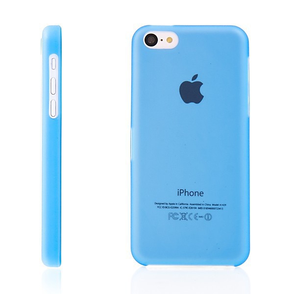 Ultra tenký ochranný kryt pro Apple iPhone 5C (tl. 0,3 mm) - plastový - matný - modrý