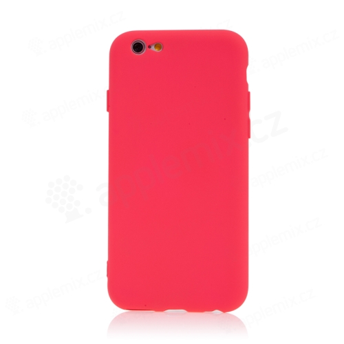 Kryt pro Apple iPhone 6 / 6S - příjemný na dotek - silikonový - růžový