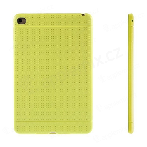 Gumový kryt / pouzdro pro Apple iPad mini 4 - tečkovaný - žlutý