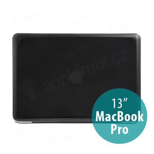 Tenké ochranné plastové puzdro pre Apple MacBook Pro 13 (model A1278) - lesklé - čierne