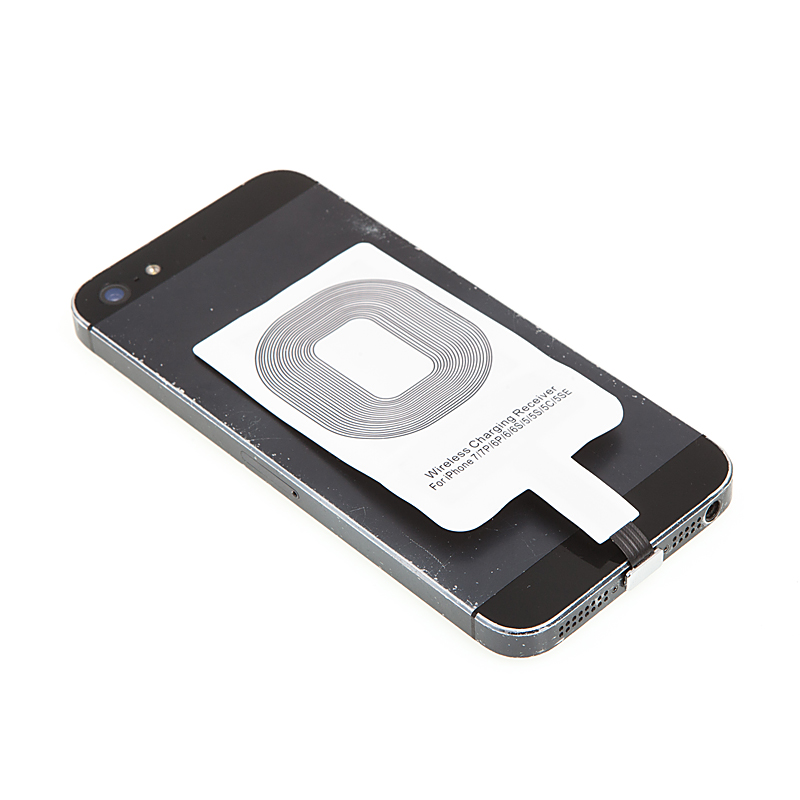 Podložka / přijímač pro bezdrátové nabíjení Qi pro Apple iPhone s Lightning konektorem - bílý