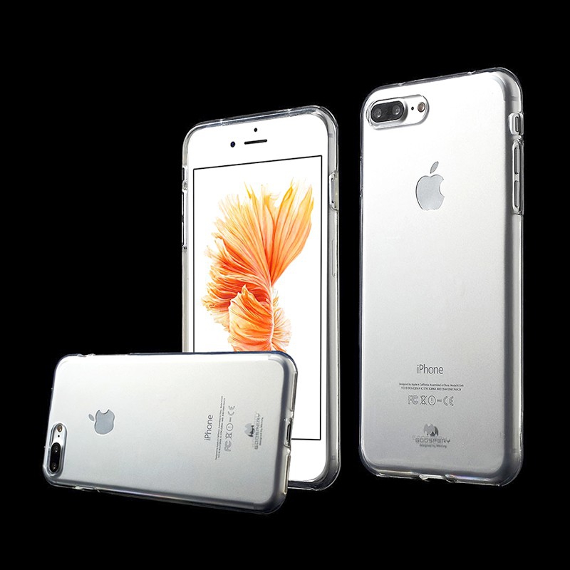 Kryt MERCURY Jelly pro Apple iPhone 7 Plus / 8 Plus - gumový - průhledný