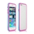 Ochranný plastovo-gumový rám / nárazník pre Apple iPhone 6 - modro-ružový
