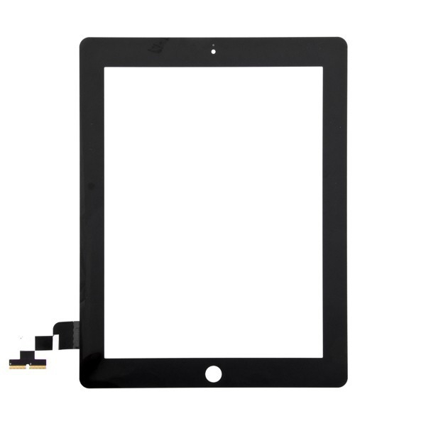 Přední dotykové sklo (touch screen) pro Apple iPad 2.gen. - černý rámeček - kvalita A+