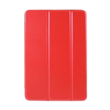 Pouzdro pro Apple iPad mini 1 / 2 / 3 - stojánek + chytré uspání - umělá kůže - červené