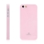 Gumový kryt Mercury pro Apple iPhone 5 / 5S / SE - jemně třpytivý - světle růžový