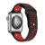 Řemínek pro Apple Watch Ultra 49mm / 45mm / 44mm / 42mm - silikonový -  černý / červený - (M/L)