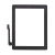 Dotykové sklo (touch screen) pro Apple iPad 3.gen. - osazené - Home Button + konzole na fotoaparát - černé - kvalita A+