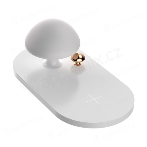 Bezdrátová nabíječka / nabíjecí podložka Qi - mini lampička ve tvaru houby