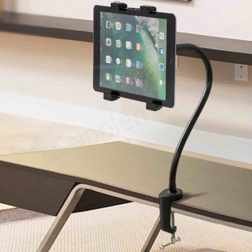 Ohebný kovový stojan s rotačním nastavitelným držákem pro Apple iPad a podobná zařízení