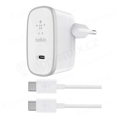 Nabíječka / adaptér BELKIN 2v1 - USB-C + kabel USB-C pro Apple iPad Pro 11" / 12,9" (2019) - 1,5m - bílý