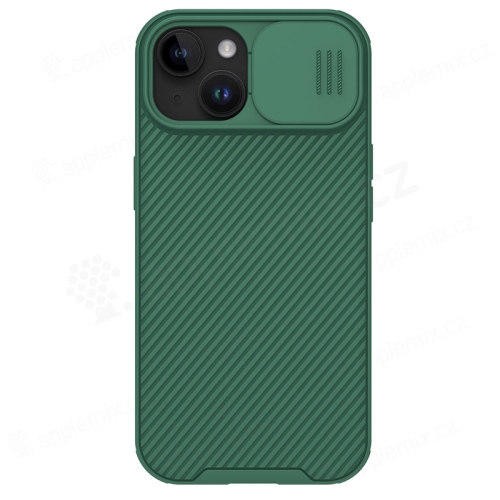 Kryt NILLKIN CamShield pre Apple iPhone 15 Plus - Kryt fotoaparátu - Podpora MagSafe - Tmavo zelený