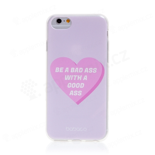 Kryt BABACO pre Apple iPhone 6 / 6S - gumový - srdce "nezbedné dievča"