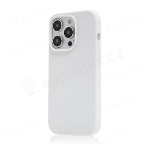 Kryt pro Apple iPhone 14 Pro - silikonový - podpora MagSafe - bílý