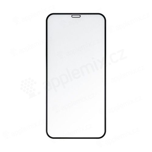 Tvrzené sklo (Tempered Glass) "5D" pro Apple iPhone 12 / 12 Pro - 2,5D - černý rámeček - matné - 0,3mm