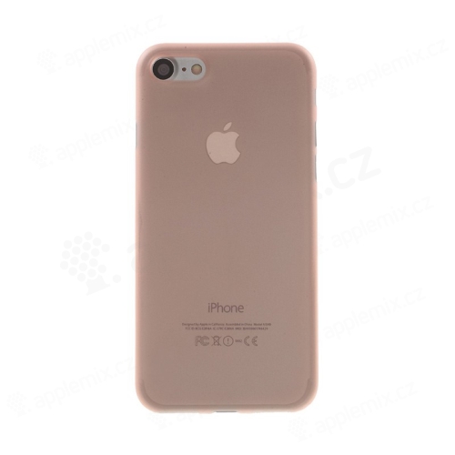 Kryt / obal pro Apple iPhone 7 / 8 / SE (2020) / SE (2022) - ochrana čočky - ultratenký - plastový - matný - lososový