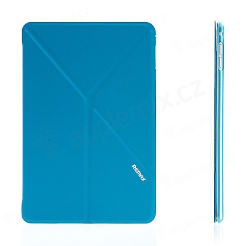 Elegantní pouzdro / kryt REMAX pro Apple iPad mini 4 - variabilní stojánek + funkce chytrého uspání - modré