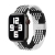 Remienok pre Apple Watch Ultra 49 mm / 45 mm / 44 mm / 42 mm - opletený - nylonový - čierny / biely