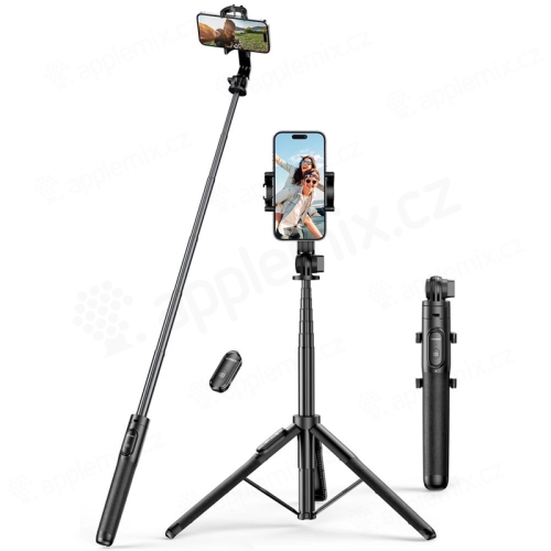 UGREEN Bluetooth selfie tyč / statív / trojnožka - dĺžka 150 cm - držiak na telefón - čierny