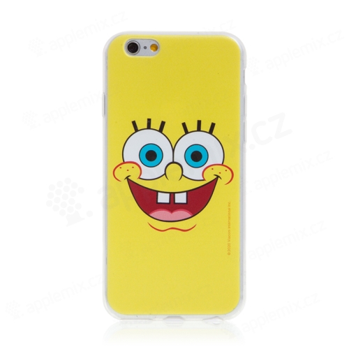 Kryt Sponge Bob pro Apple iPhone 6 / 6S - gumový - vysmátý Sponge Bob