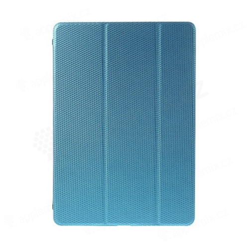 Ochranné pouzdro pro Apple iPad Air 2 se Smart Coverem a výřezem na logo - lesklé se strukturou - modré