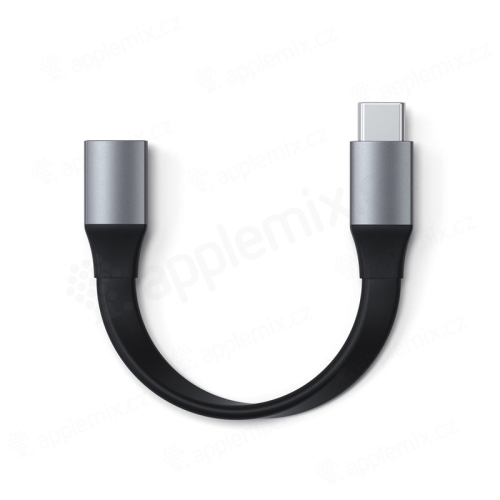 Kabel SATECHI USB-C samec / USB-C samice - prodlužovací - 10cm - černý / šedý