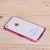 Ochranný ultra tenký hliníkový rám / nárazník LOVE MEI (hrúbka 0,7 mm) pre Apple iPhone 4 / 4S - ružový