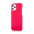 Kryt pre Apple iPhone 12 / 12 Pro - plastový - mäkčený povrch - ružový