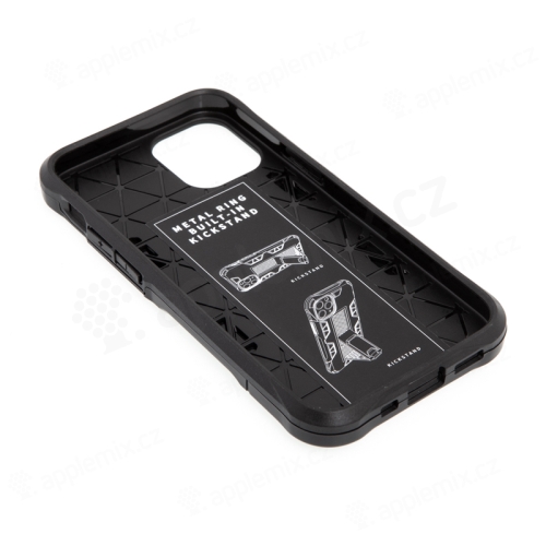 Kryt FORCELL Defender pro Apple iPhone 12 - plastový / gumový - černý