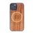 Kryt pro Apple iPhone 12 / 12 Pro - mandala - MagSafe kompatibilní - umělá kůže / dřevěný - kávově hnědý