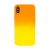 Kryt pre Apple iPhone X / Xs - farebný prechod - ochrana objektívu fotoaparátu - gumový - žltý / oranžový