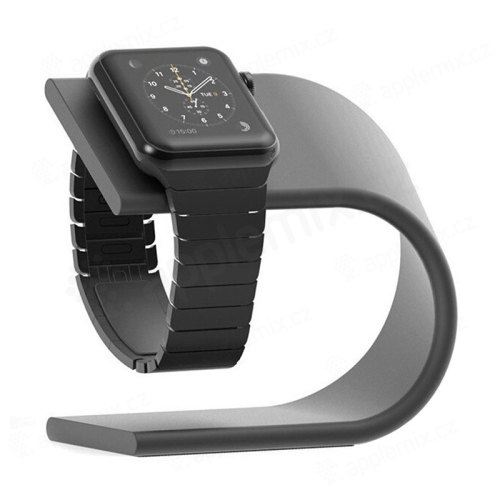 Stojánek pro Apple Watch - hliníkový - černý