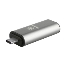 Adaptér / HUB rozbočovač BASEUS Sharp Series USB-C / USB 3.0 - šedý
