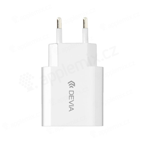 Nabíječka / EU napájecí adaptér DEVIA - 1x USB - 10,5W - bílý