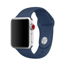 Řemínek pro Apple Watch 45mm / 44mm / 42mm - velikost M / L - silikonový - tmavě modrý