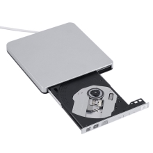 Optická mechanika CD / DVD / DVD-RW - externí - USB 3.0 připojení - stříbrná
