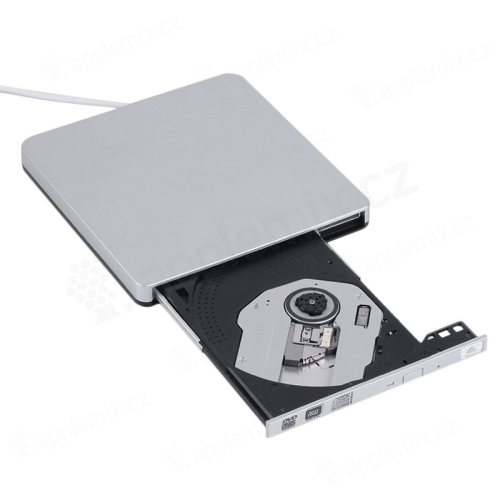 Optická mechanika CD / DVD / DVD-RW - externí - USB 3.0 připojení - stříbrná