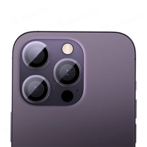 Tvrdené sklo BASEUS pre Apple iPhone 14 Pro / 14 Pro Max - na objektív fotoaparátu - čierne