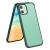 Kryt SULADA pre Apple iPhone 11 - guma/kov - karbónová textúra - priehľadný - tmavozelený