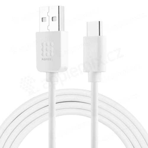 Synchronizační a nabíjecí kabel USB-A / USB-C HAWEEL - 2m - bílý