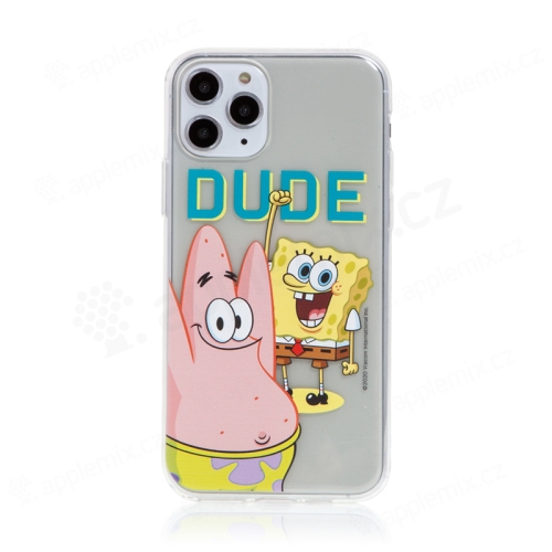 Kryt Sponge Bob pro Apple iPhone 11 Pro Max - gumový - Sponge Bob s Patrikem