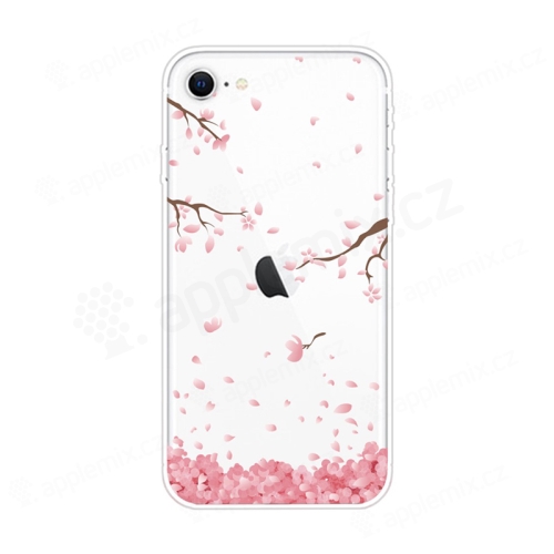 Kryt pre Apple iPhone 7 / 8 / SE (2020) / SE (2022) - gumový - kvitnúca sakura