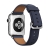 Remienok pre Apple Watch 45 mm / 44 mm / 42 mm - kožený - tmavomodrý