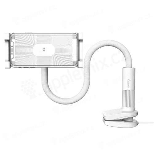 CHOETECH 2v1 stojan / držiak pre Apple iPhone - bezdrôtová Qi nabíjačka - biely