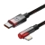 Nabíjací kábel BASEUS MVP - USB-C / Lightning pre Apple iPhone / iPad - 2 m - čierny / červený