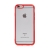 Kryt FORCELL Electro Matt pro Apple iPhone 6 / 6S - gumový - průhledný / červený